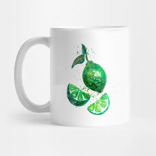 Green Lime Fruits Mug